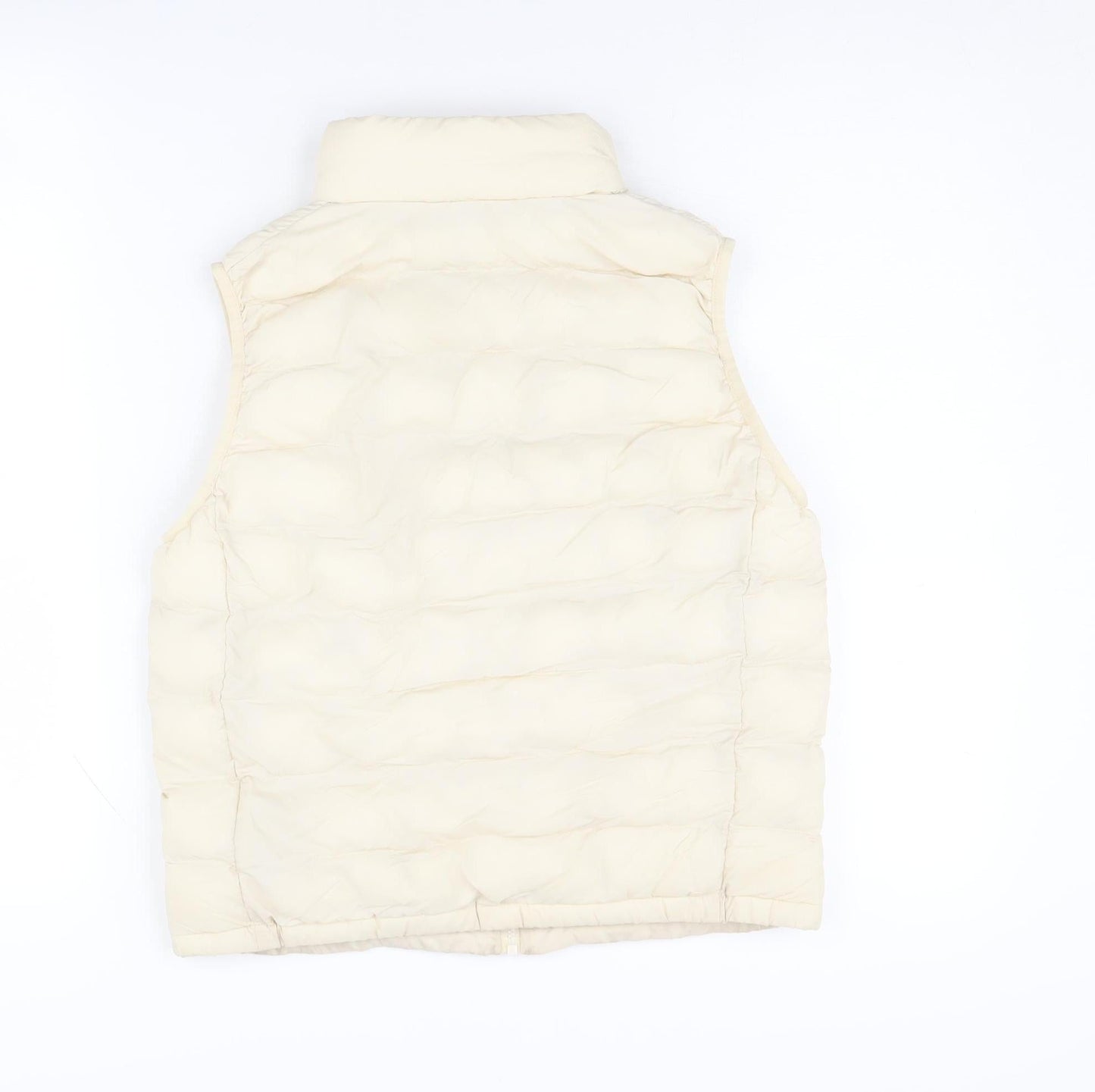 Uniqlo Girls' White Puffer Jacket, Size 11-12 Years