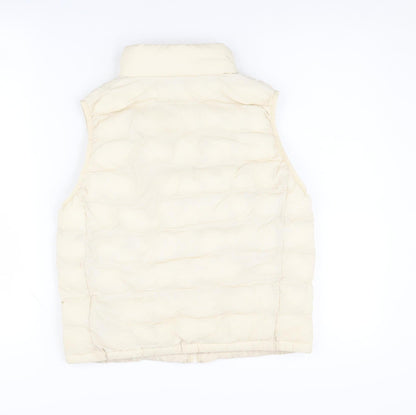 Uniqlo Girls' White Puffer Jacket, Size 11-12 Years
