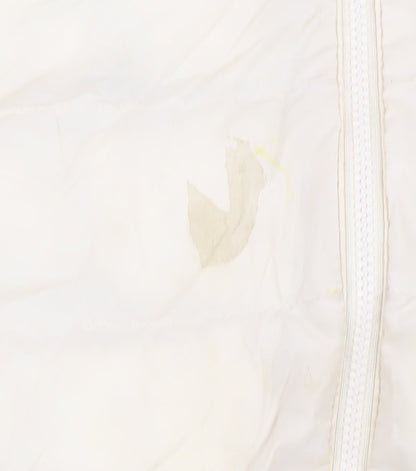 Uniqlo Girls' White Puffer Jacket, Size 11-12 Years