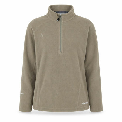 Sprayway Women's Beige 1/4 Zip Pullover Hoodie UK 10