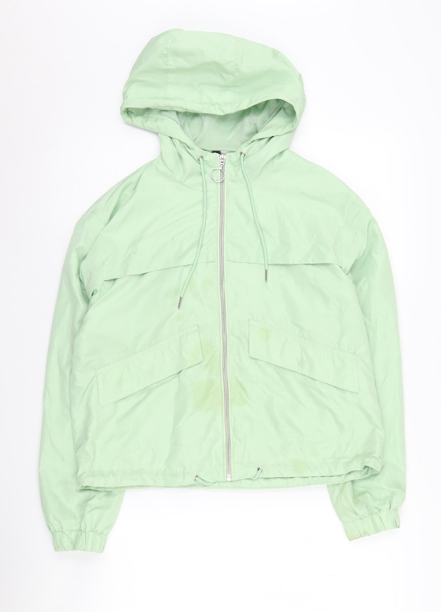 H&M Divided Women's XS Mint Green Windbreaker Jacket