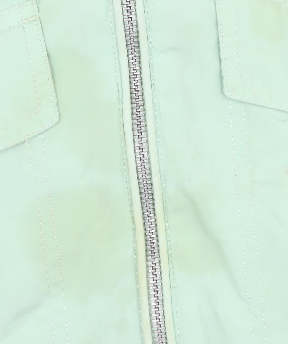 H&M Divided Women's XS Mint Green Windbreaker Jacket