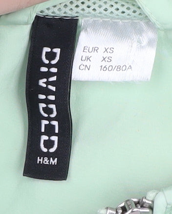 H&M Divided Women's XS Mint Green Windbreaker Jacket