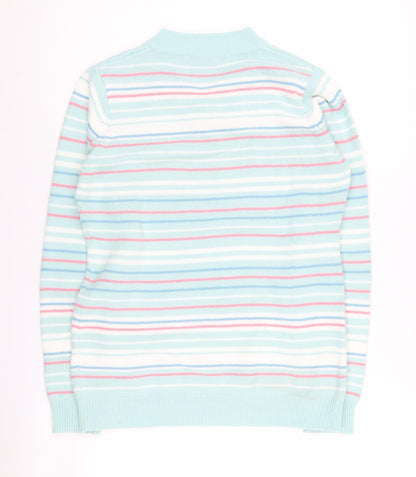 Womens UK Size 10 EWM Multicoloured Pullover Jumper