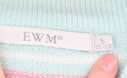 Womens UK Size 10 EWM Multicoloured Pullover Jumper