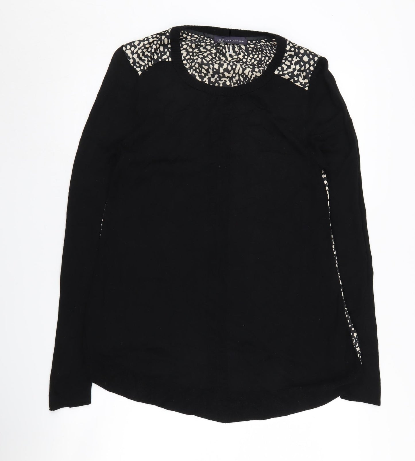 Womens UK Size 12 Marks and Spencer Black Pullover Jumper