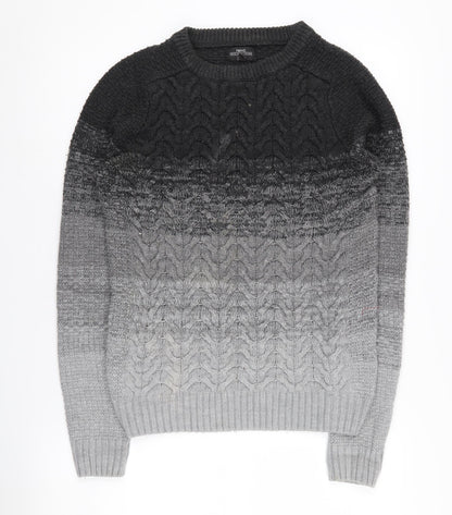 Next Men's Grey XS Cable-Knit Pullover Jumper