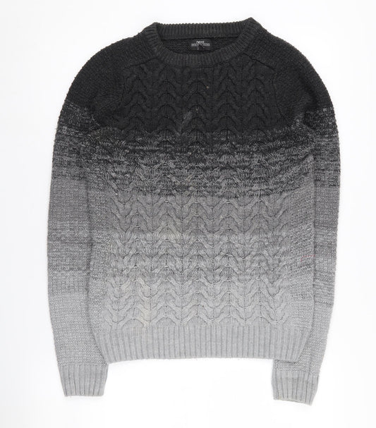 Next Men's Grey XS Cable-Knit Pullover Jumper