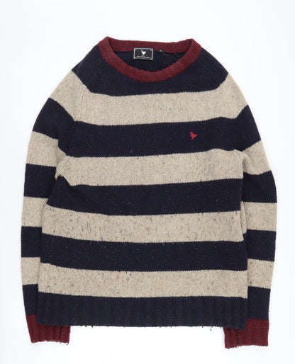 John Partridge Men's XL Multicoloured Striped Pullover