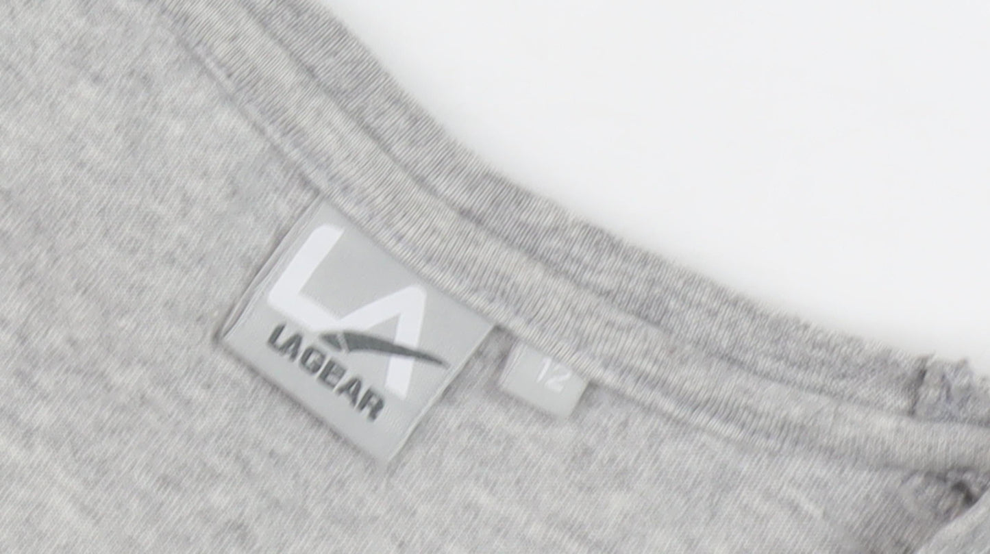 Womens UK Size 12 LA Gear Grey  T-Shirt