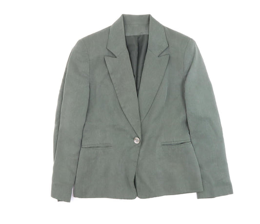 Womens UK Size 10 Anne Brooks Green Basic Jacket