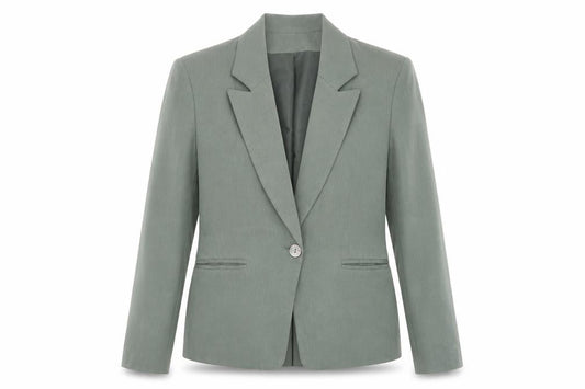 Womens UK Size 10 Anne Brooks Green Basic Jacket