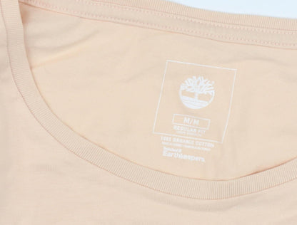 Timberland Women's Beige T-Shirt, M, Casual Fit