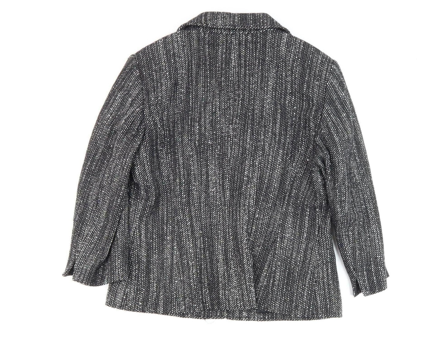 Romy Collection Women's Black Blazer, Size 14, Classic Style
