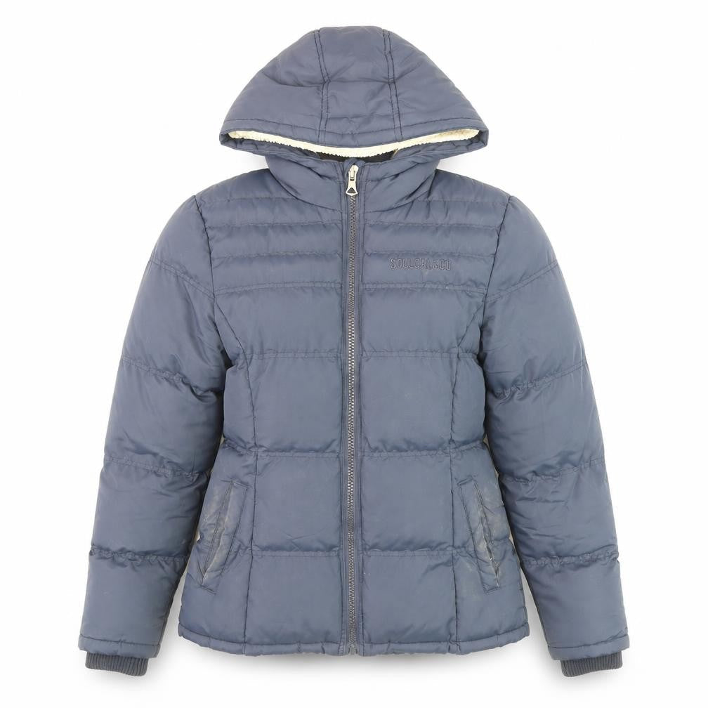 Womens UK Size 8 SoulCal & Co Blue Puffer Jacket