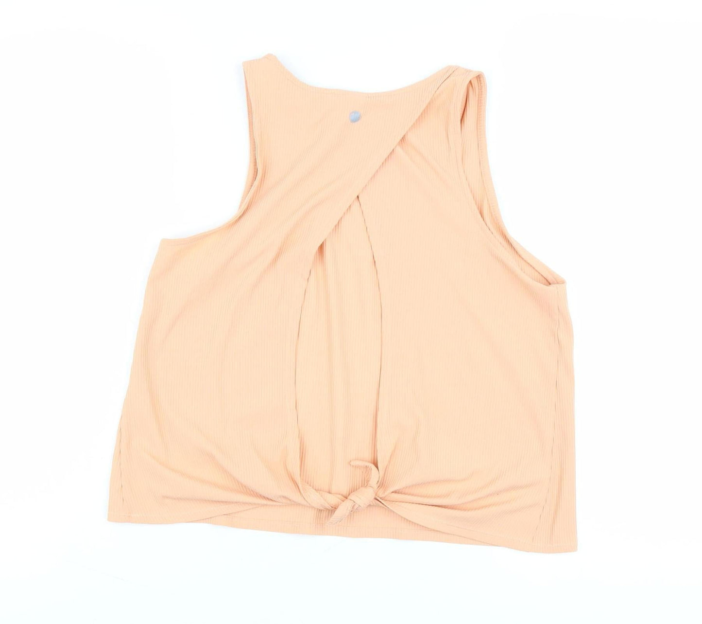 Yogalicious Women's Beige Sleeveless Tank Top M