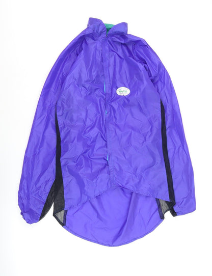 Mens UK Size M Protex Purple Windbreaker Coat