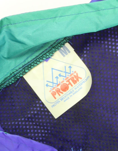Mens UK Size M Protex Purple Windbreaker Coat
