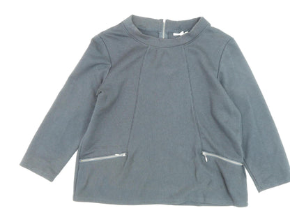 Womens UK Size 16 thought Grey  Blouse