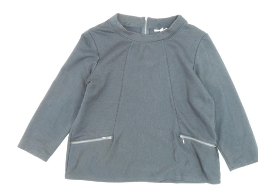 Womens UK Size 16 thought Grey  Blouse
