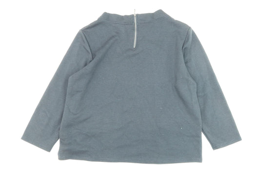 Womens UK Size 16 thought Grey  Blouse