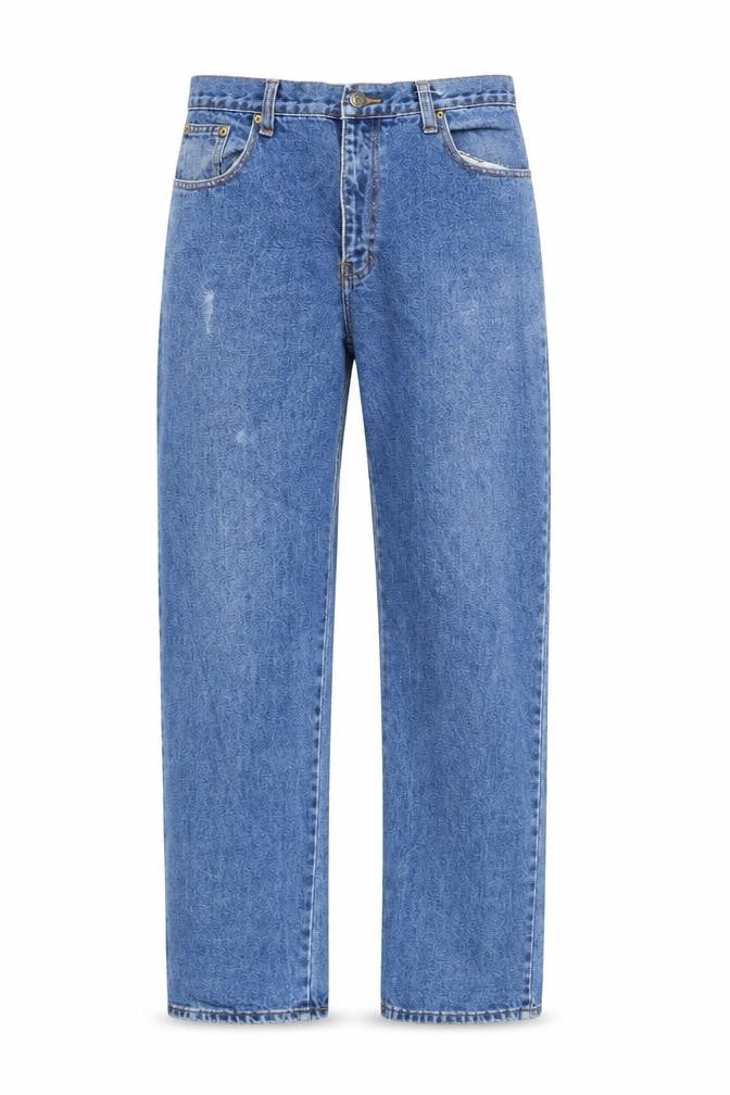 Mens UK Size 34 Oak Valley Regular Fit Straight Blue Jeans
