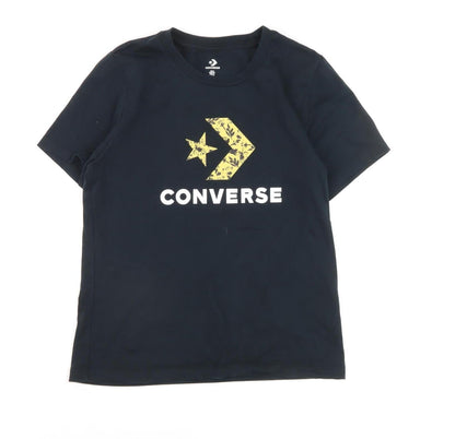 Unisex Adults UK Size M Converse Black Basic T-Shirt