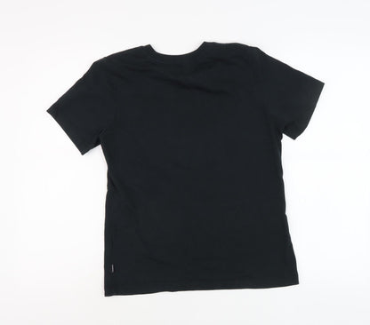 Unisex Adults UK Size M Converse Black Basic T-Shirt