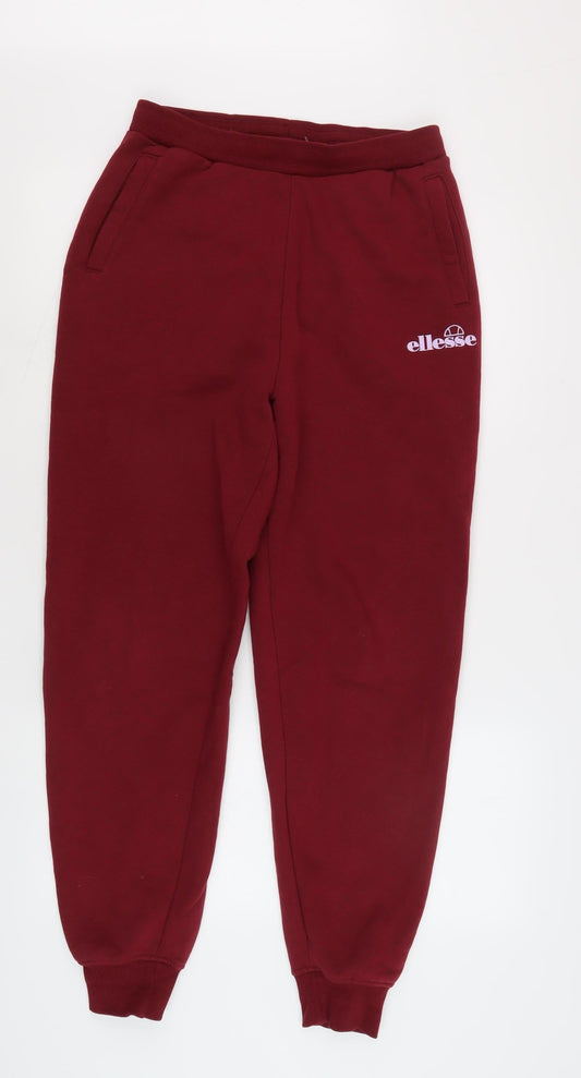 Ellesse Women's Red Jogger Trousers Size 10