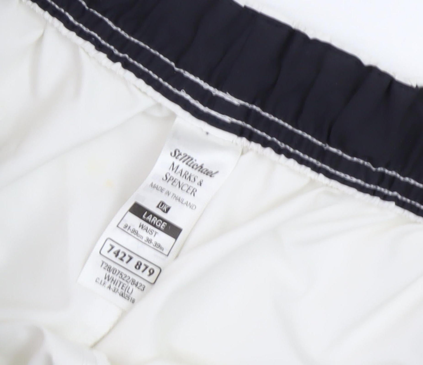 Marks and Spencer Men's White L Casual Shorts