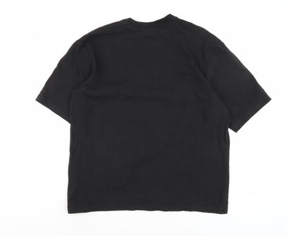 Adidas Men's Black Cotton T-Shirt Size S with Logo