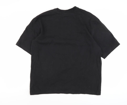 Adidas Men's Black Cotton T-Shirt Size S with Logo