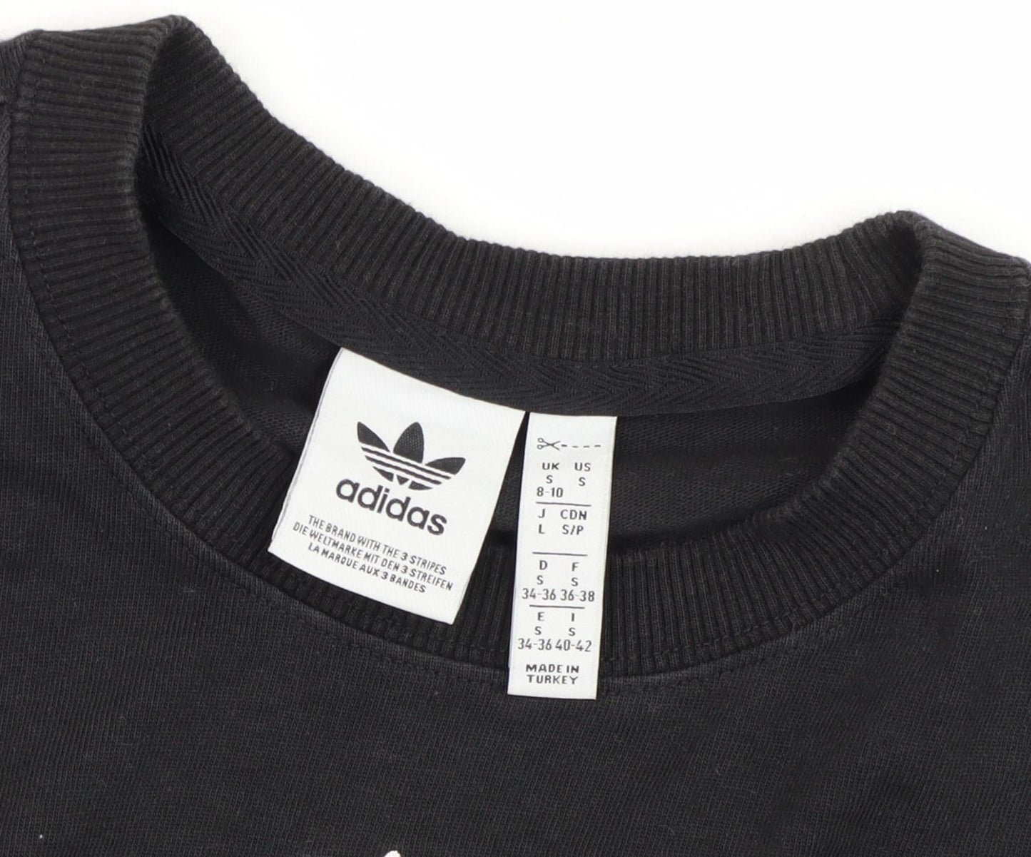 Adidas Men's Black Cotton T-Shirt Size S with Logo