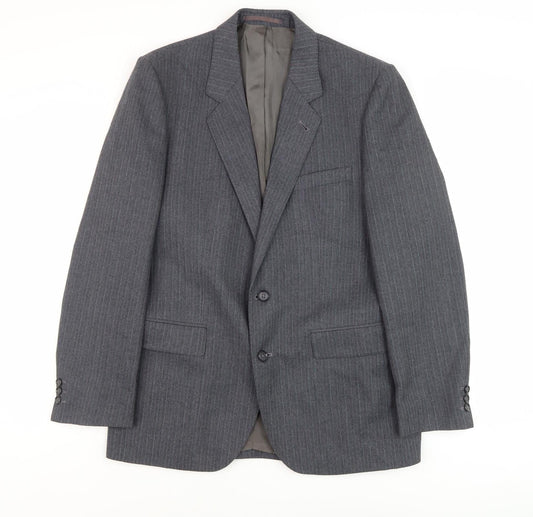 Mens UK Size 38 Burton Regular Grey Suit Jacket