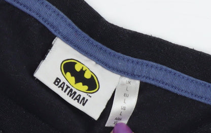 Mens UK Size L Batman Black  T-Shirt