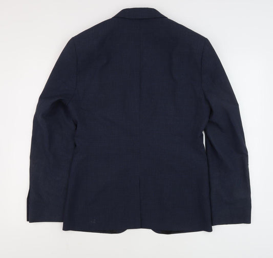 Mens UK Size 38 Kenneth Cole Regular Blue Suit Jacket