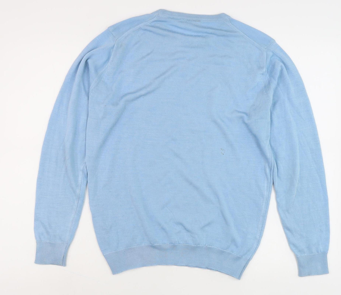 Lacoste Men's Blue Cotton Pullover Jumper, Size 2