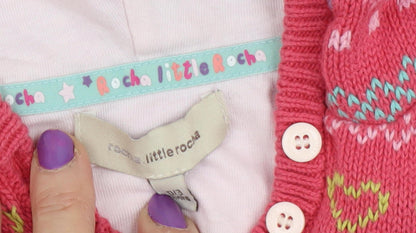 Rocha Little Rocha Girls Pink Jumper Dress, Size 12 Months