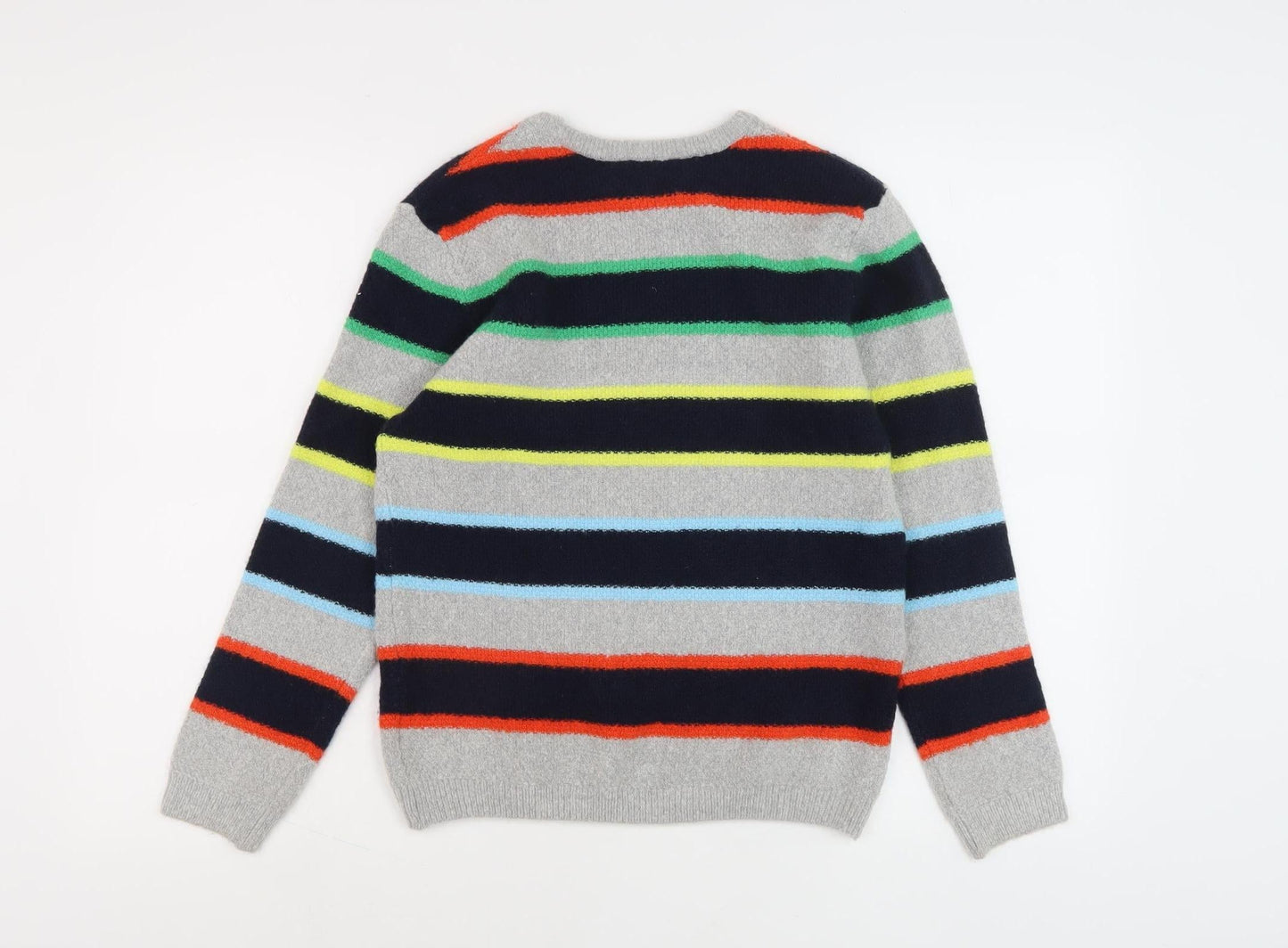 Marks and Spencer Girls Multicolour Stripe Jumper, Size 11-12
