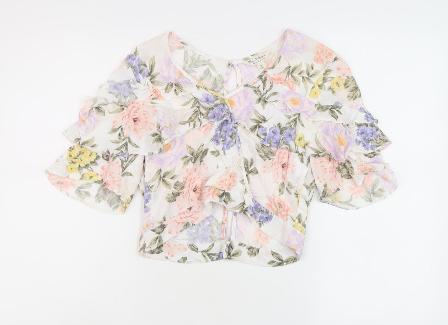 Womens UK Size 12 Miss Selfridge Multicoloured Tunic Blouse