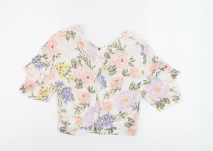 Womens UK Size 12 Miss Selfridge Multicoloured Tunic Blouse