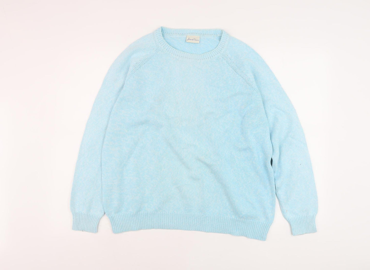 Joie de Vivre Women's Blue Pullover Jumper Size M