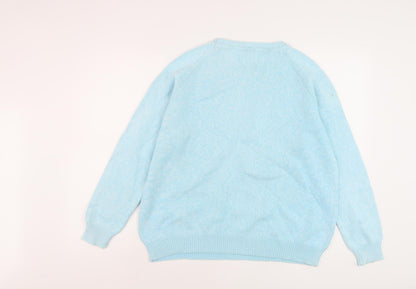 Joie de Vivre Women's Blue Pullover Jumper Size M