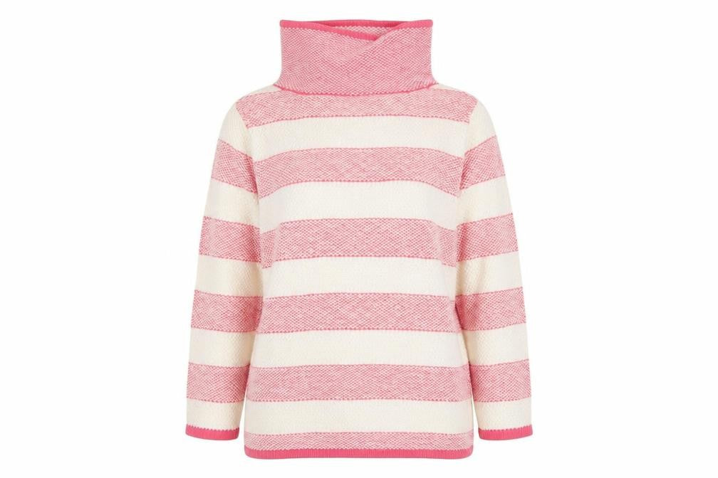 Womens UK Size 12 Laura Ashley Pink Pullover Jumper