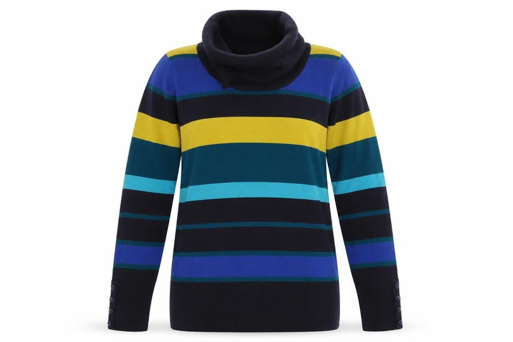 Womens UK Size S Isle Multicoloured Pullover Jumper