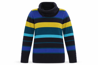 Womens UK Size S Isle Multicoloured Pullover Jumper