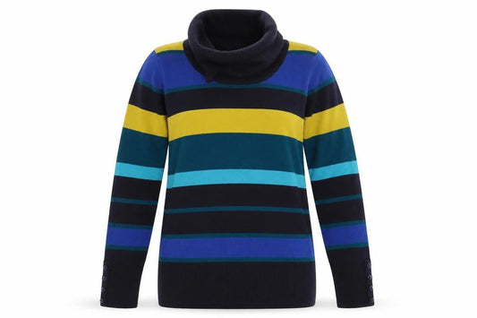 Womens UK Size S Isle Multicoloured Pullover Jumper