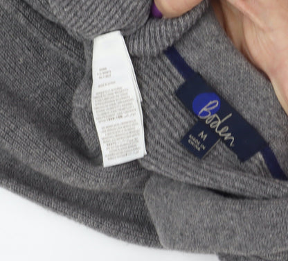 Boden Men's Grey Wool Pullover M Collared Jumper