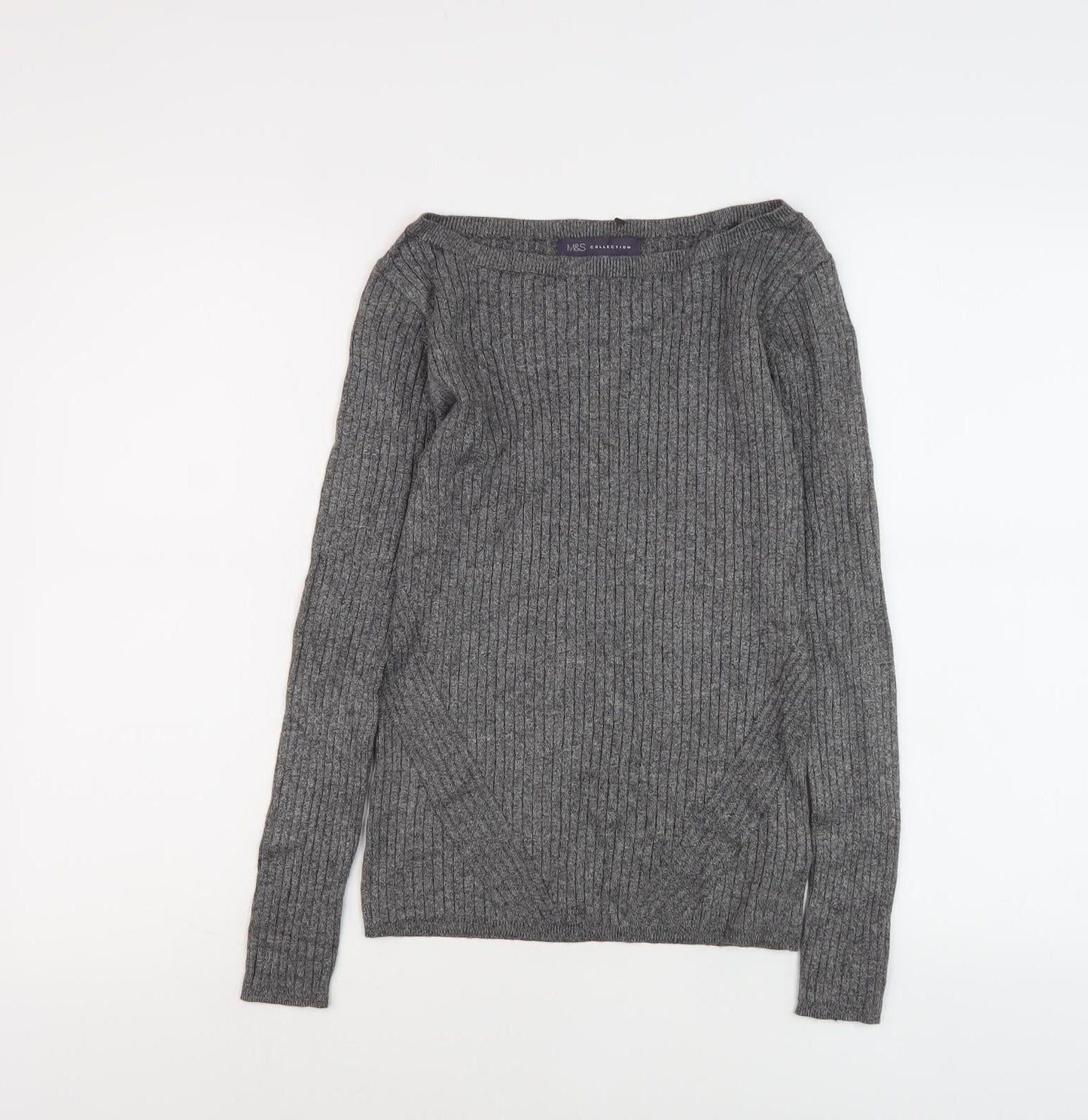 Womens UK Size 8 Marks and Spencer Grey Pullover Jumper