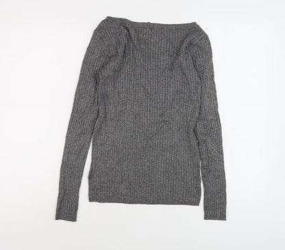 Womens UK Size 8 Marks and Spencer Grey Pullover Jumper